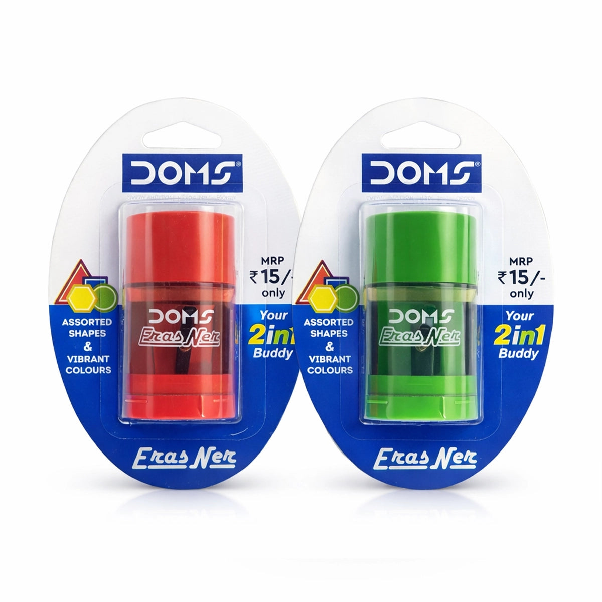 Doms 2 in 1 Eraser and Sharpener