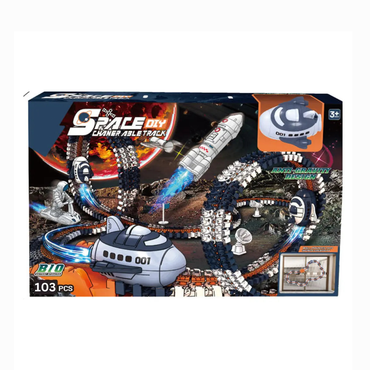 Space Diy Chanel Able Truck-103pcs