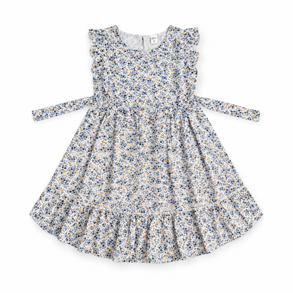Floral Ruffle Girls Frock
