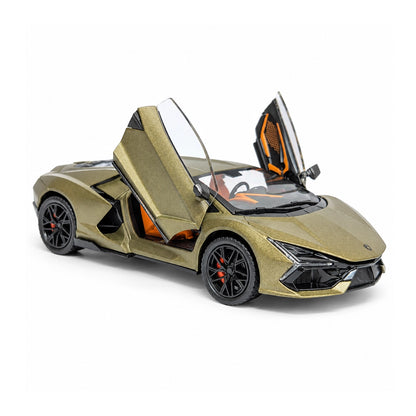 1:24 lambos Revuelto Supercar Alloy Model Car Toy Diecasts Casting Sound and Light Car Toys For Children Vehicle