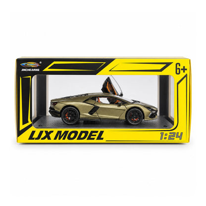 1:24 lambos Revuelto Supercar Alloy Model Car Toy Diecasts Casting Sound and Light Car Toys For Children Vehicle