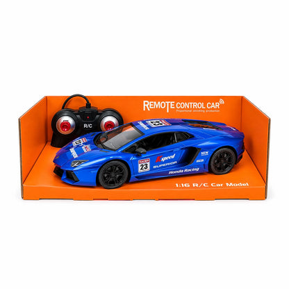 Toy Kingdom 1:16 Scale Racing Bonzer Remote Control Car led Rechargeable Battery RC Car Series with Charger for Kids