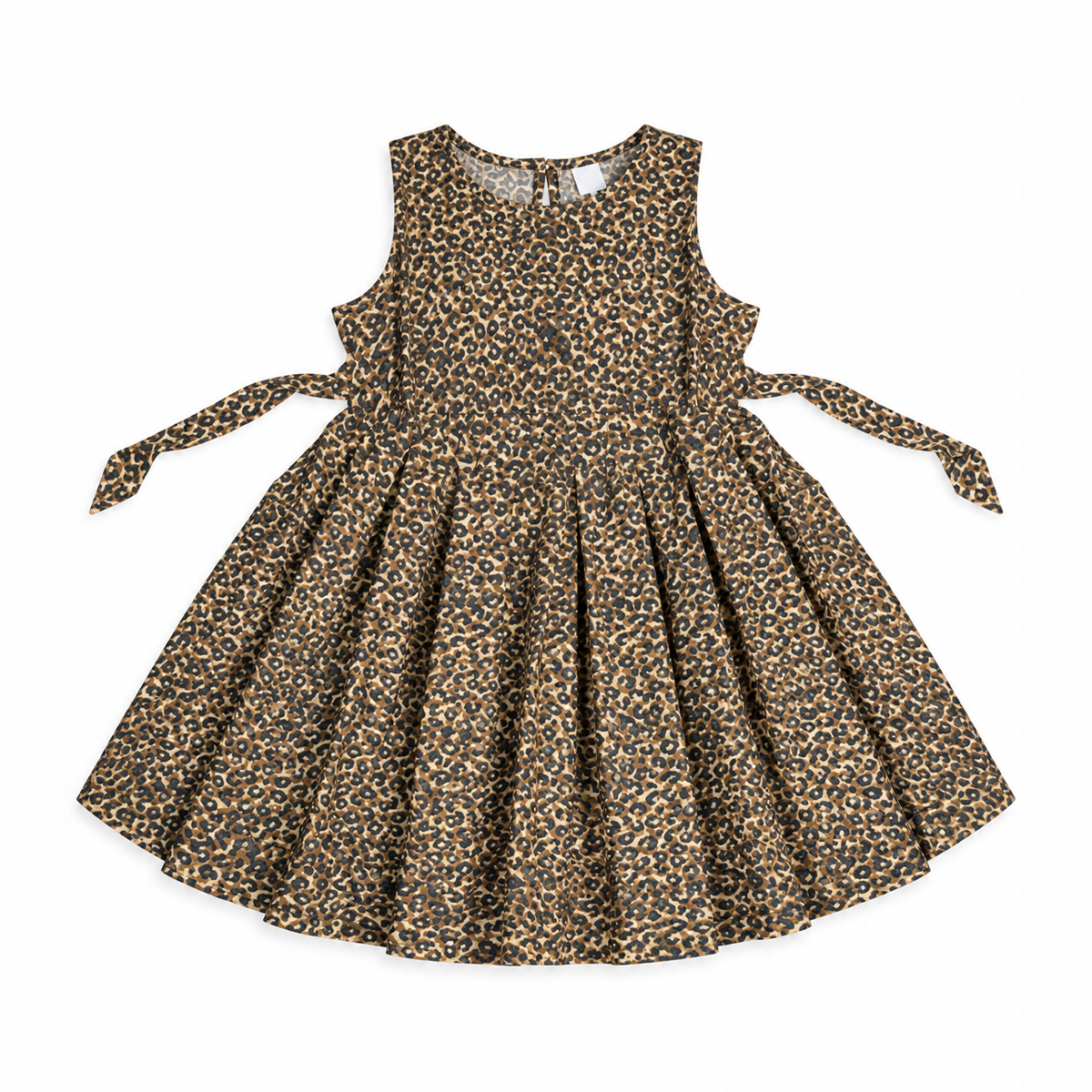 Roar & Twirl Leopard Print Girls Frock