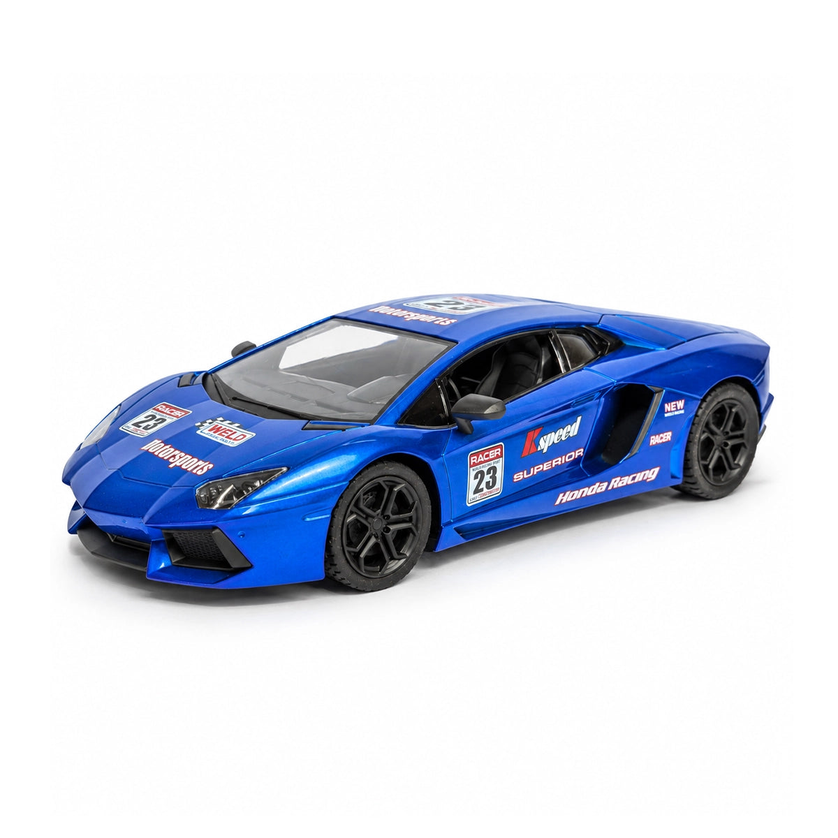 Toy Kingdom 1:16 Scale Racing Bonzer Remote Control Car led Rechargeable Battery RC Car Series with Charger for Kids