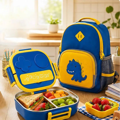 Tedemei Stainless Lunch Box-3 compartment Devine Box