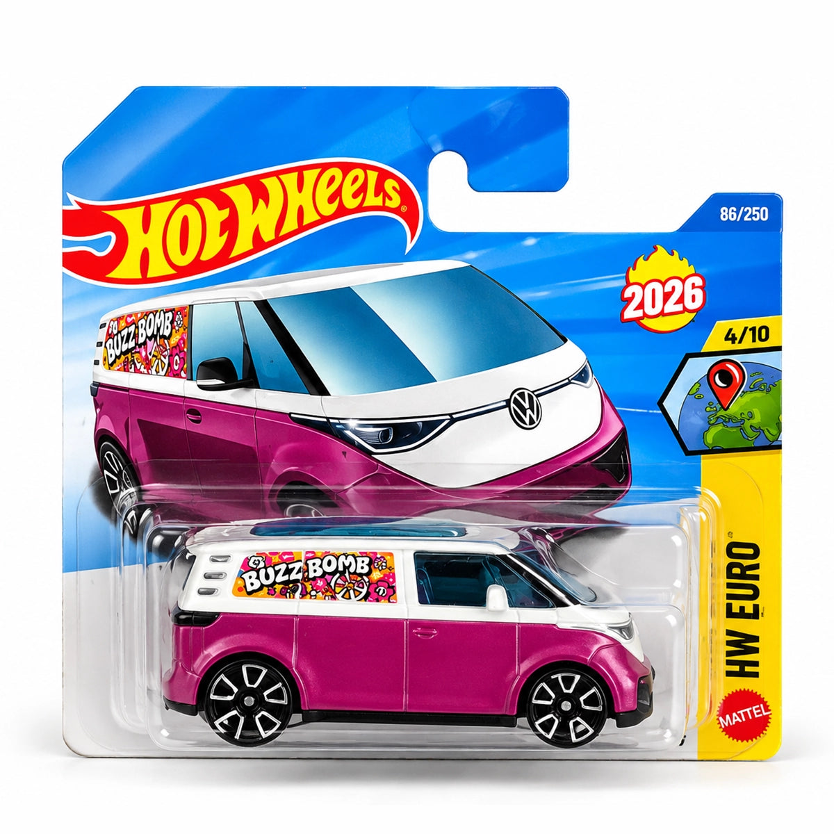 Hot Wheels VW ID Buzz Bomb 2026 D Case 1:64 Diecast Car