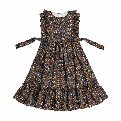 Floral Ruffle Girls Frock