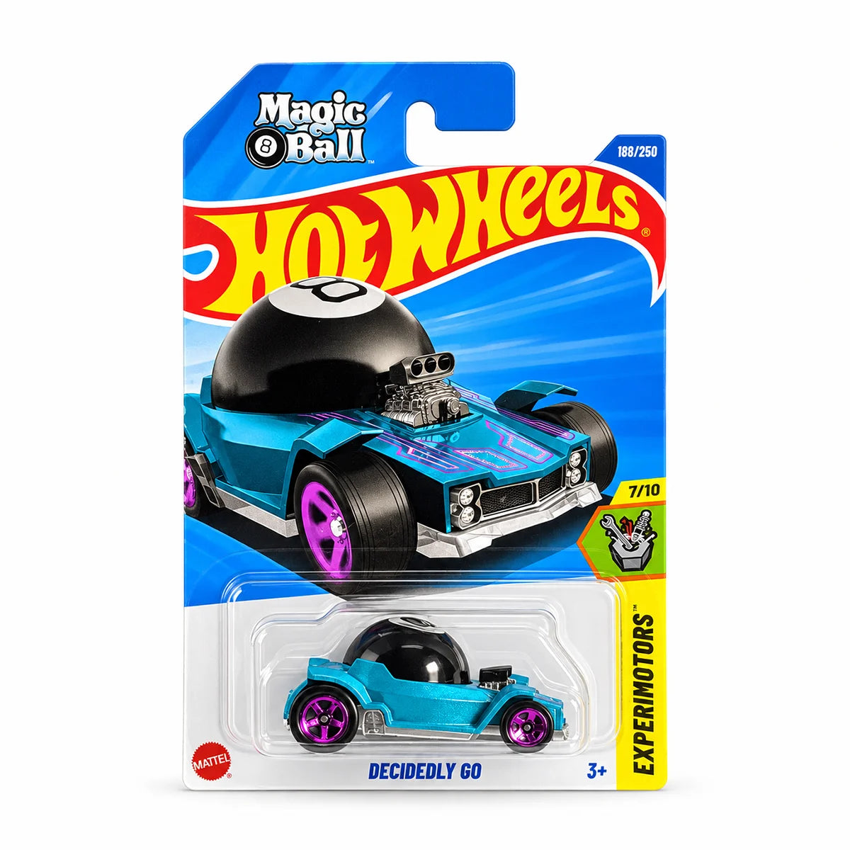 Hot Wheels - Decidedly Go - Experimotors 7/10 Magic 8 Ball - 1:64 Diecast Car