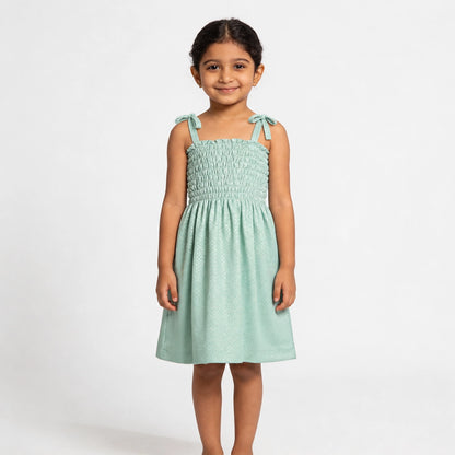 Bow Striped-(Frock)