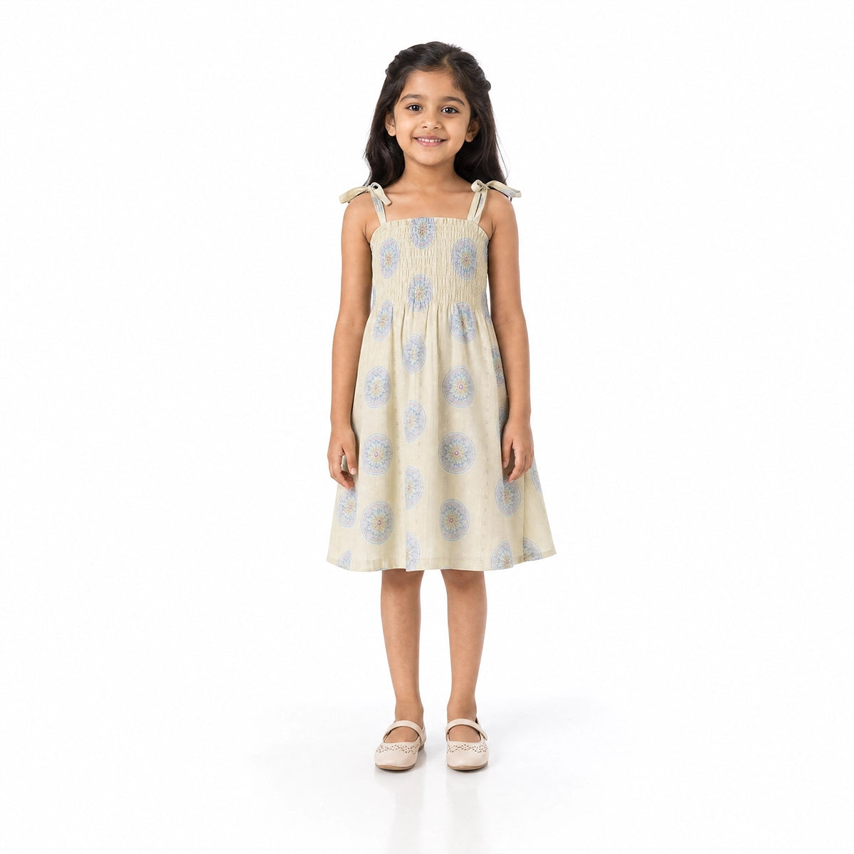 Bow Striped-(Frock)