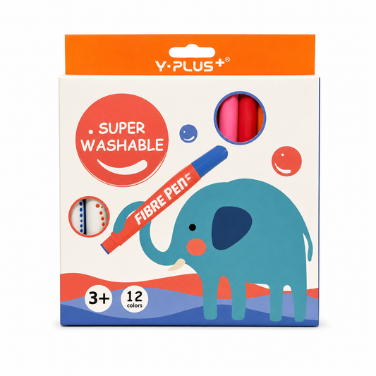 Super Washable Fibre Pen 12 Colors FP200100