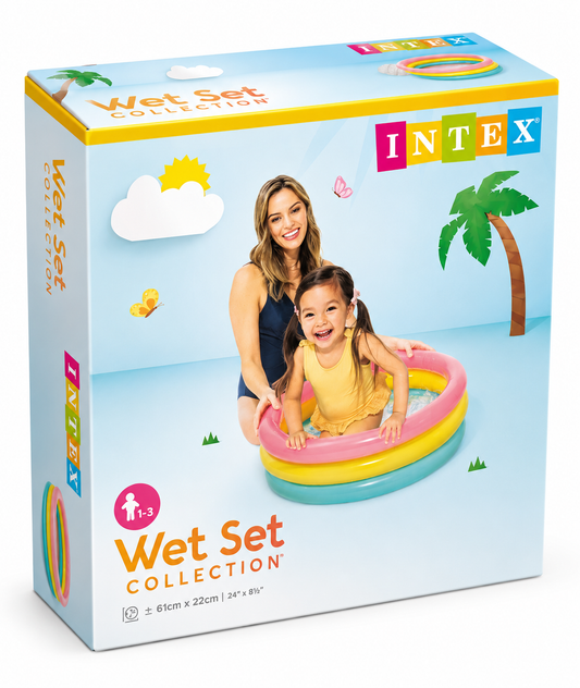 Inflatable swimming pool (24" * 8.5")