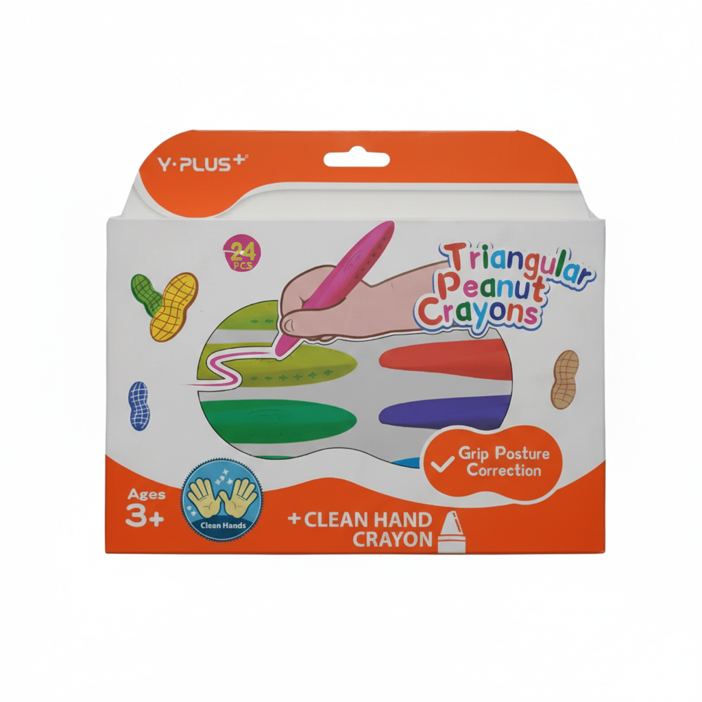 Triangular Peanut Crayons 24pcs CR220300
