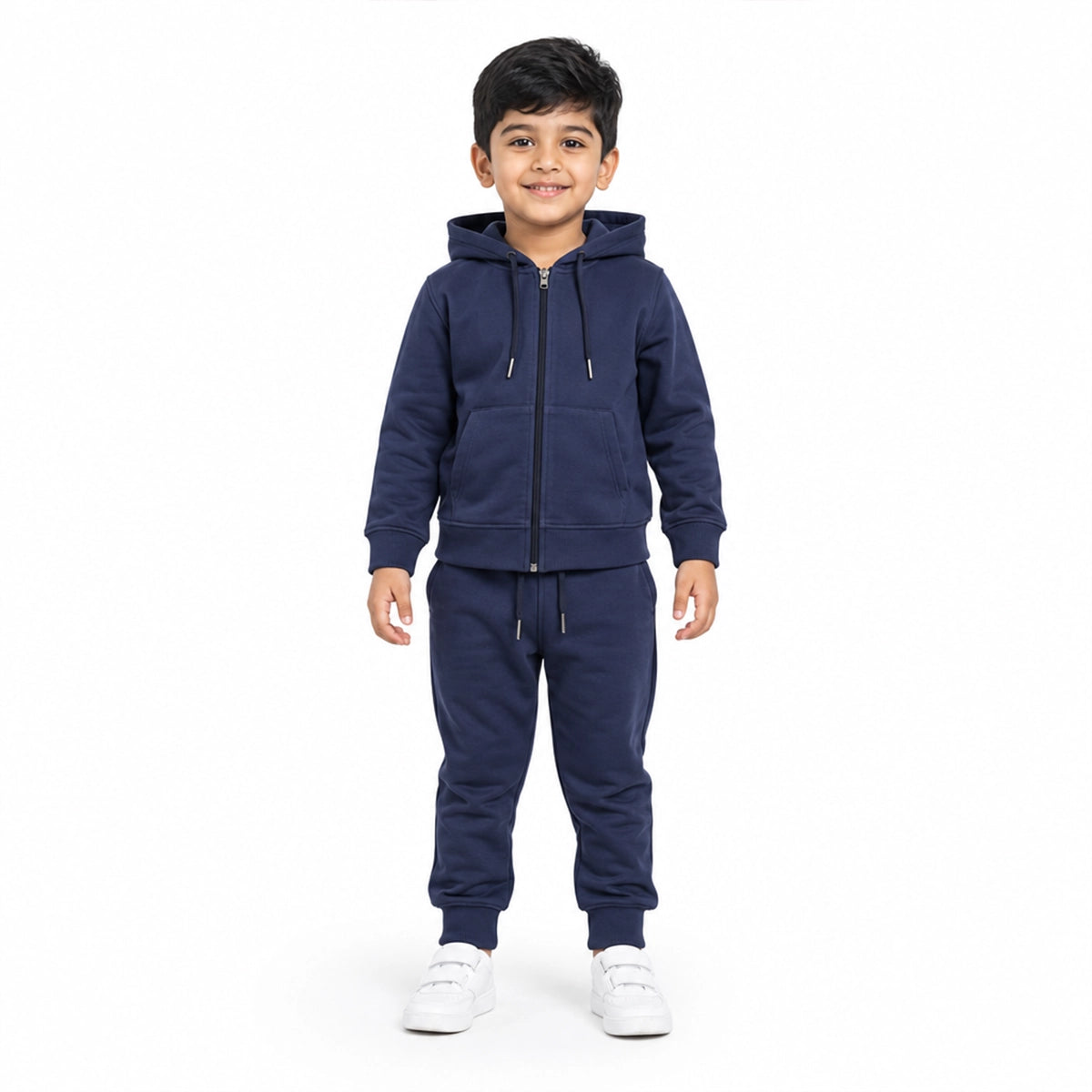 Hoodie And Sweatpants Set (Blue-4/5)