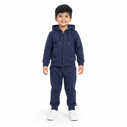 Hoodie And Sweatpants Set (Blue-4/5)