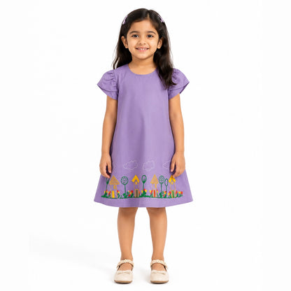 Tulip Sleeve Dress