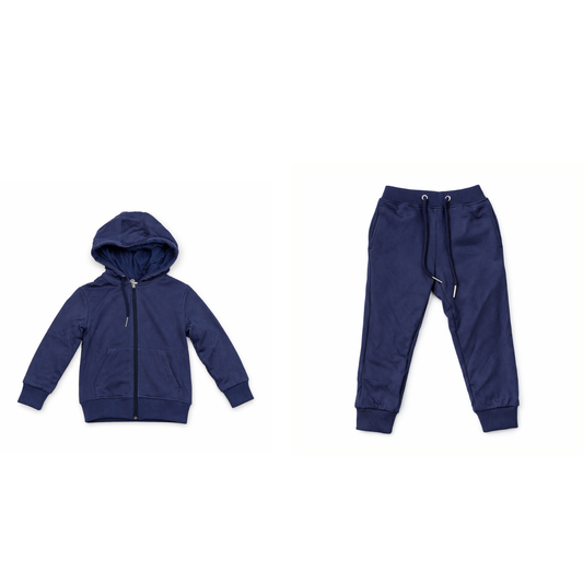 Hoodie & Pyjama Set (Blue-4/5)
