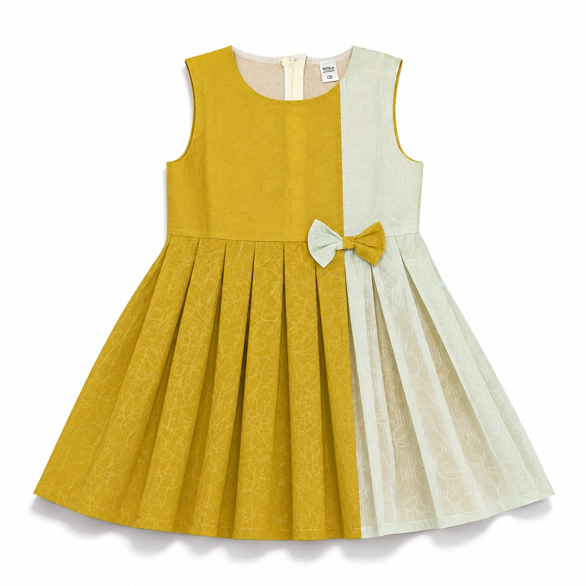Vertical Contrast Dress